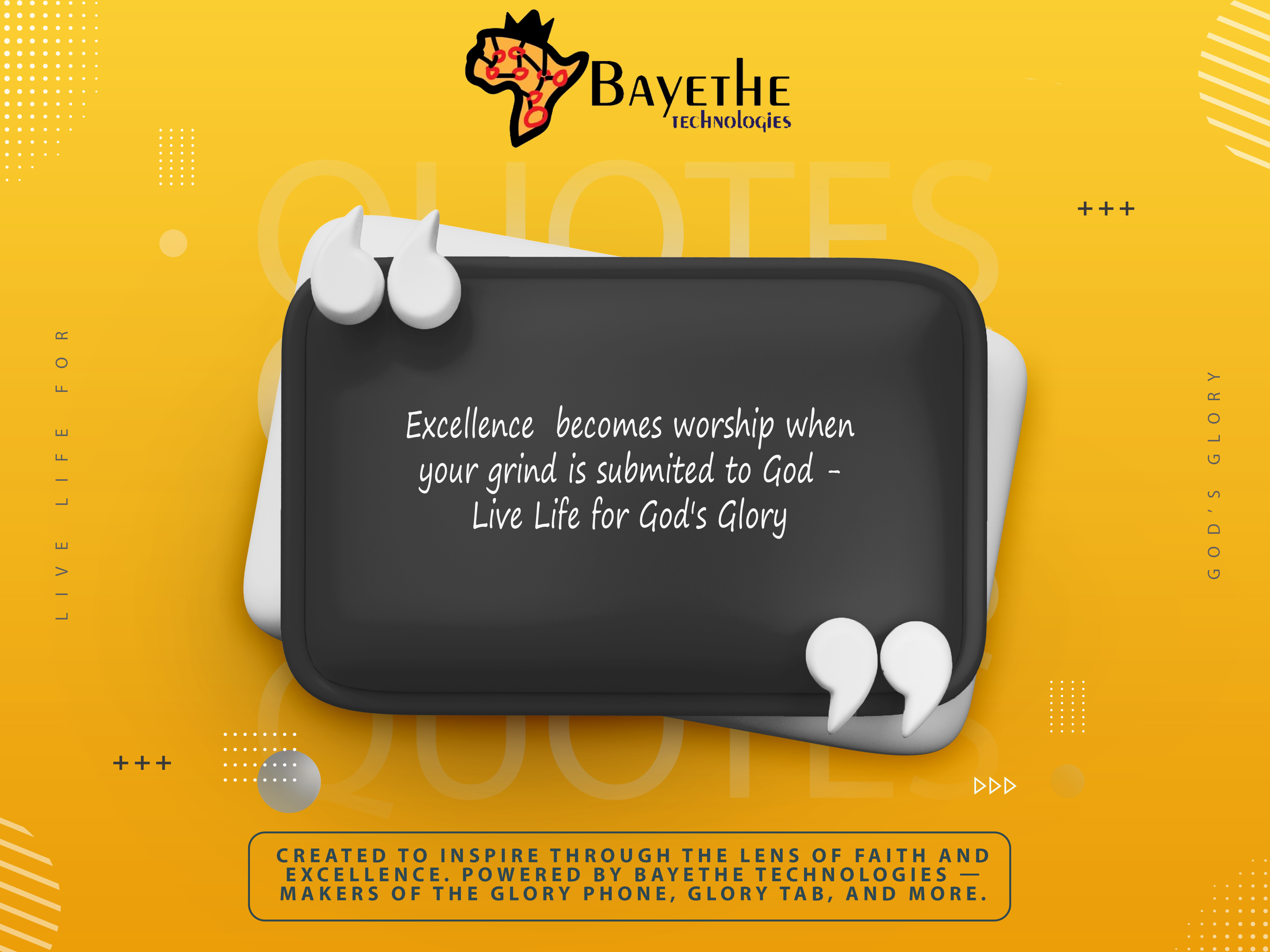 Live Life for God's Glory