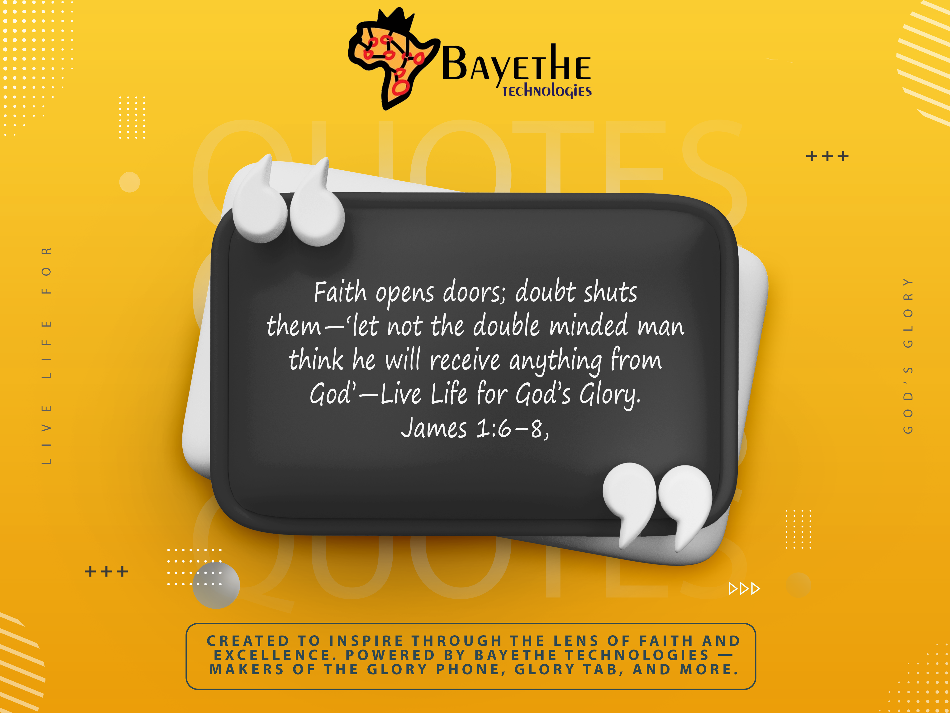 Live Life for God's Glory