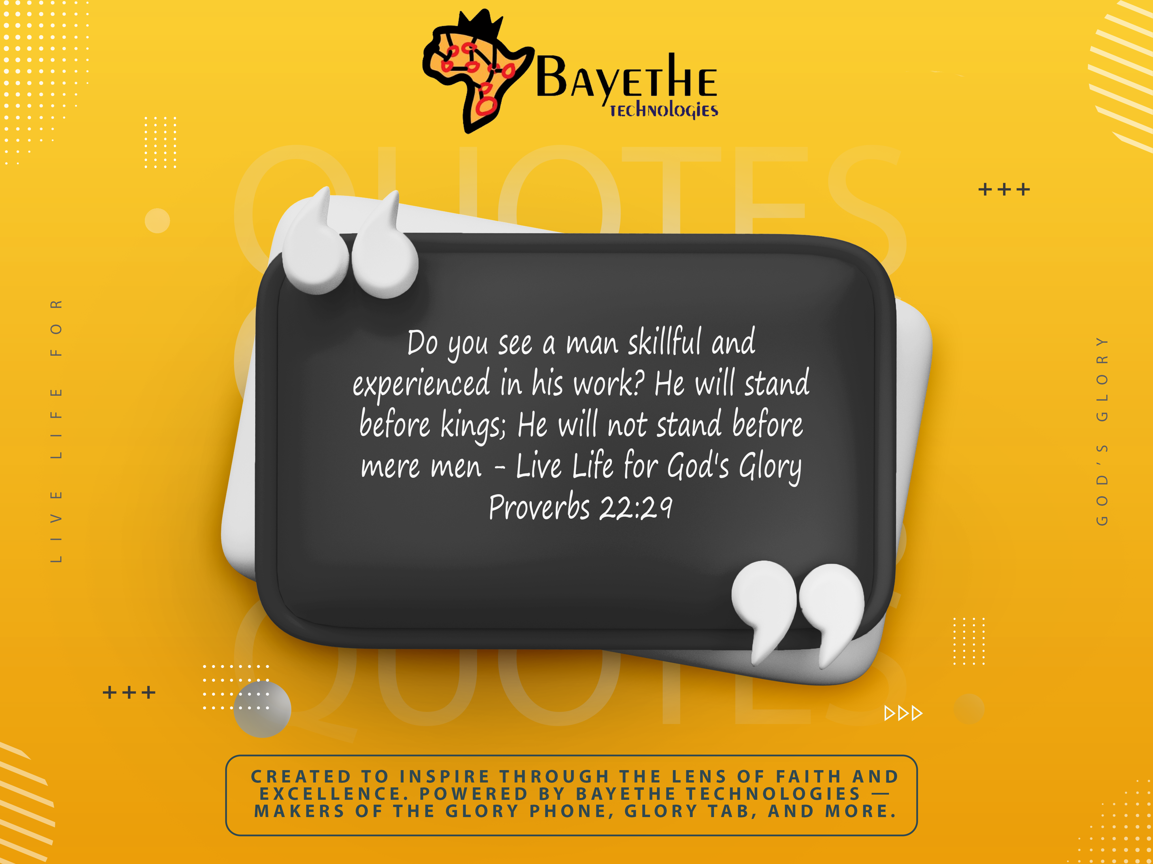 Live Life for God's Glory