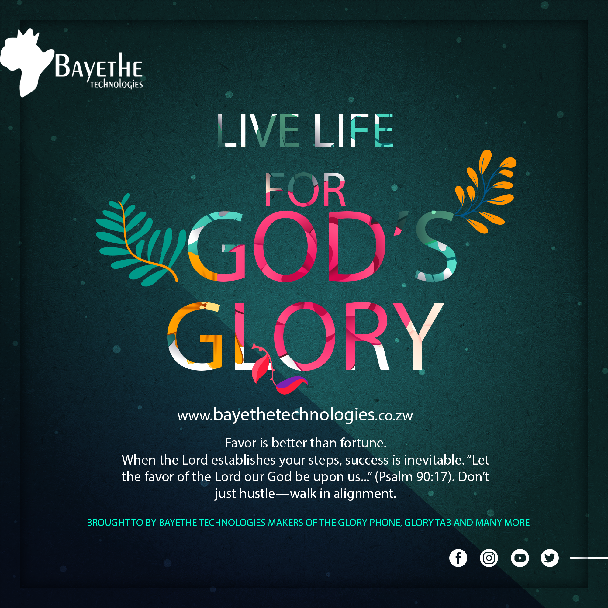 Live Life for God's Glory