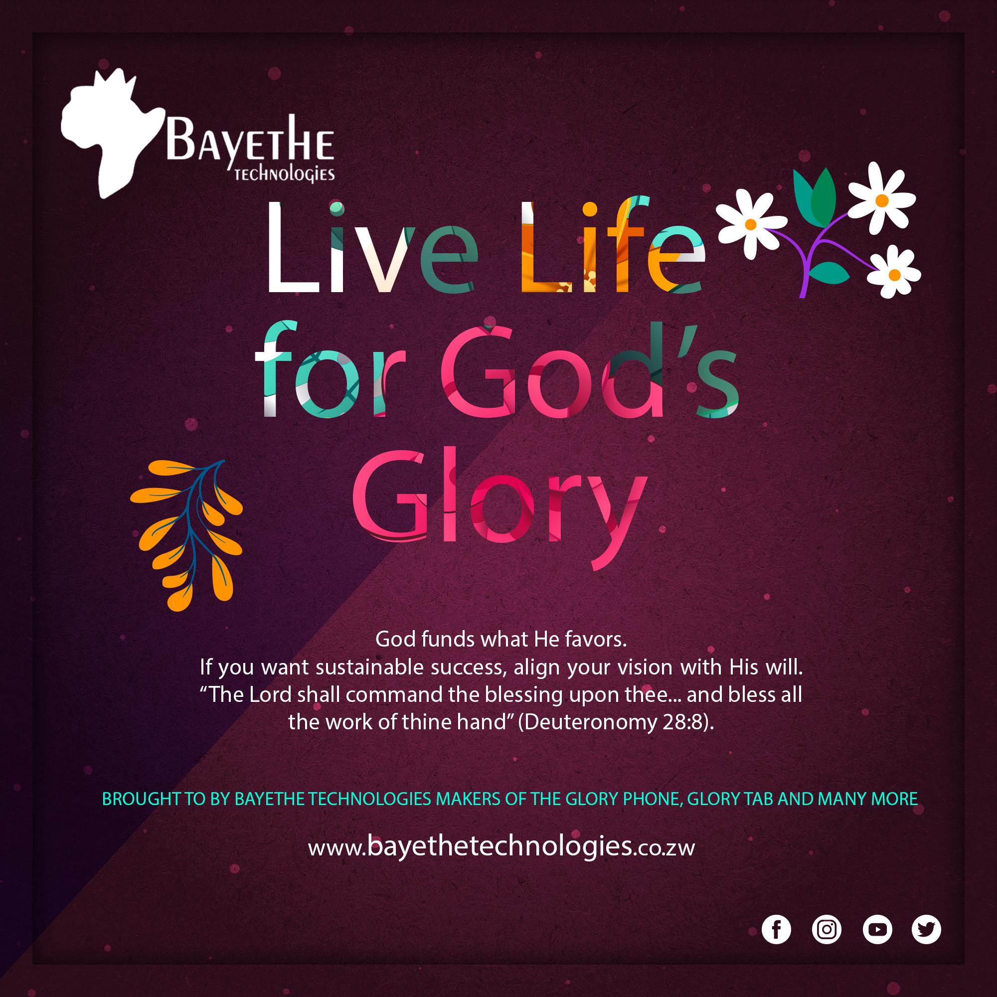 Live Life for God's Glory