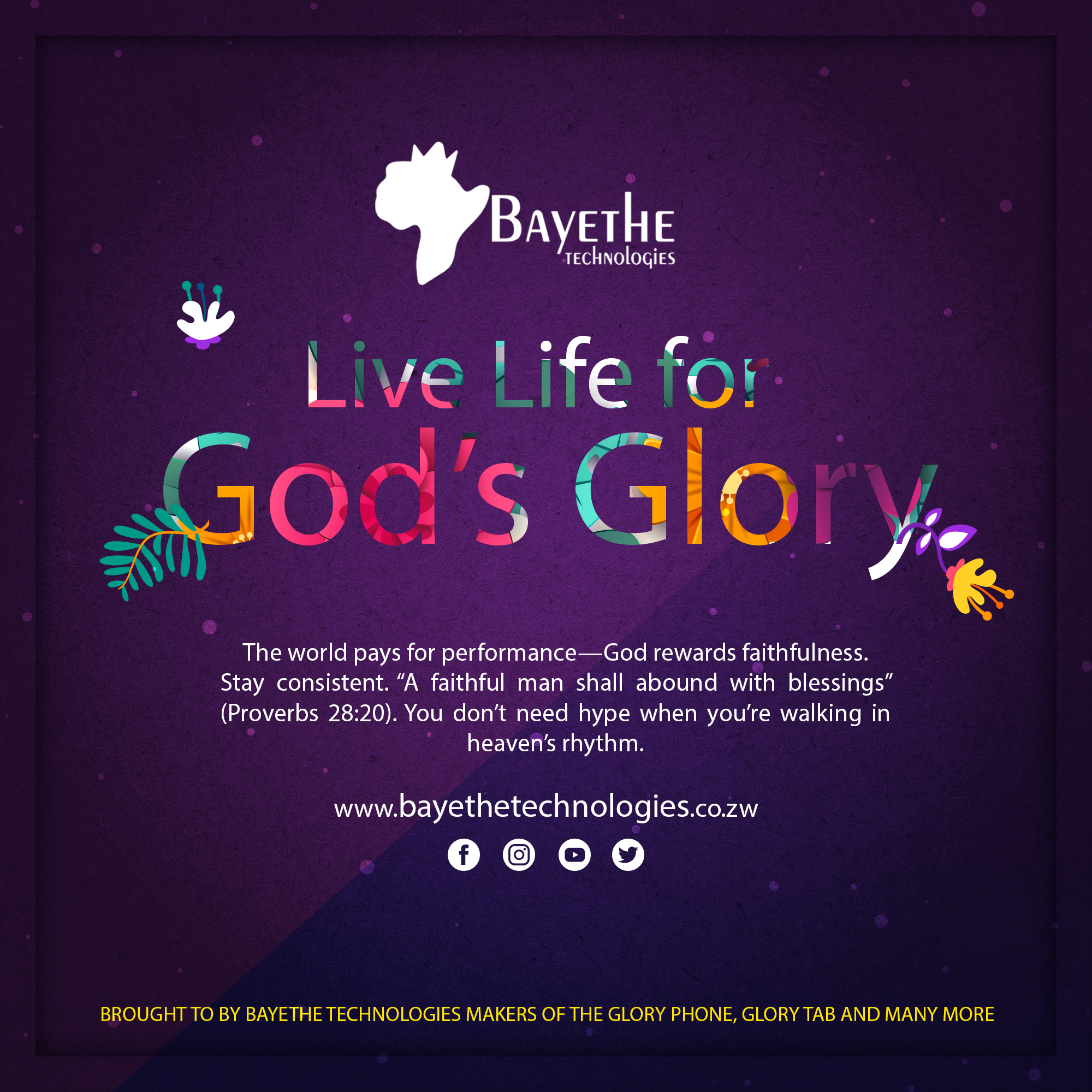 Live Life for God's Glory