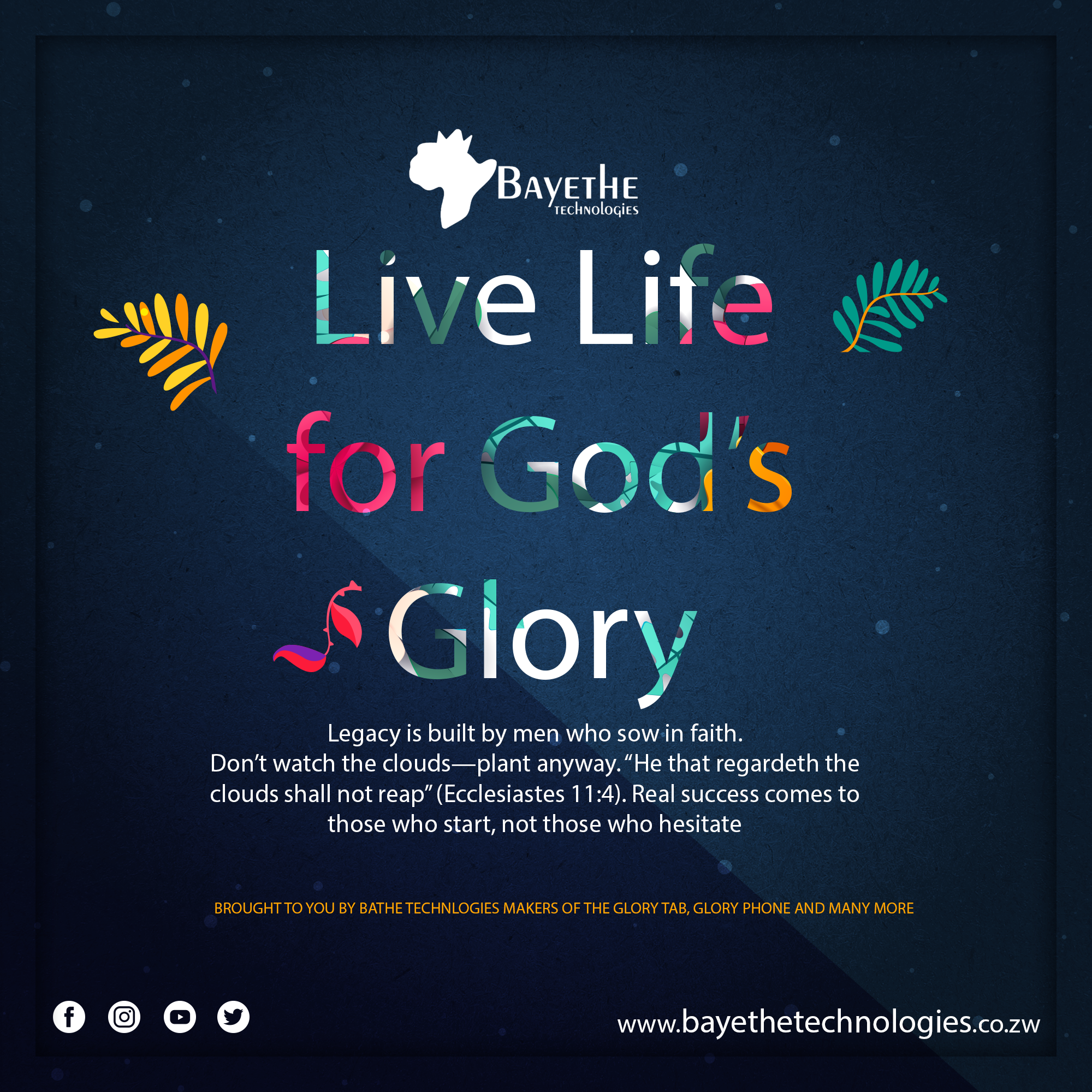 Live Life for God's Glory